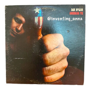 DON McLEAN AMERICAN PIE ~ vintage circa 1971 original album cover and sleeve
